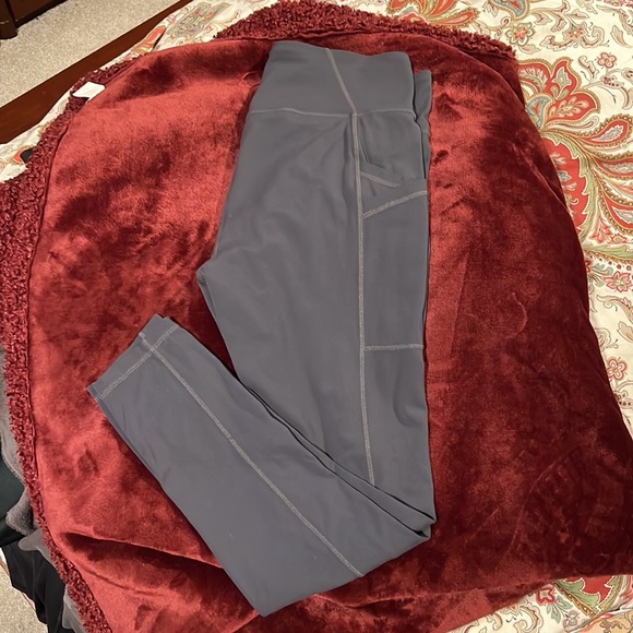 PRANA Grey Leggings with pockets Size Large - Picture 1 of 8